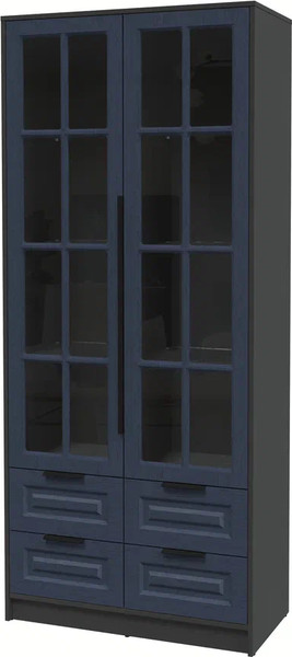 Шкаф с витриной Интерлиния Концепт КТ-ШВ2 Деко - фото