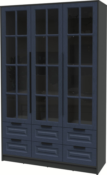 Шкаф с витриной Интерлиния Концепт КТ-ШВ3 Деко - фото