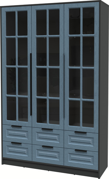 Шкаф с витриной Интерлиния Концепт КТ-ШВ3 Деко - фото