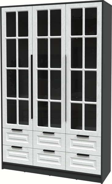 Шкаф с витриной Интерлиния Концепт КТ-ШВ3 Деко - фото