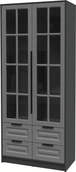 Шкаф с витриной Интерлиния Концепт КТ-ШВ2 Деко - фото