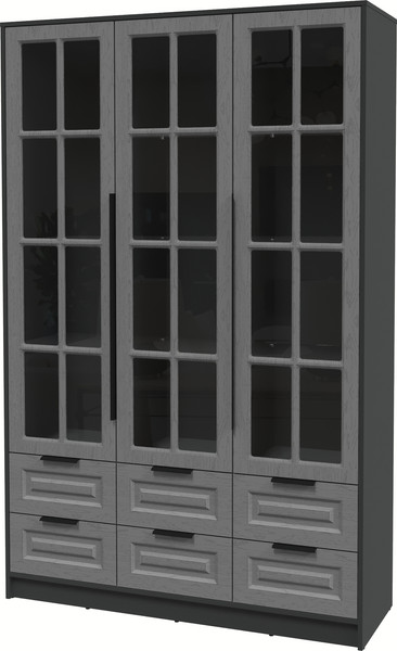 Шкаф с витриной Интерлиния Концепт КТ-ШВ3 Деко - фото