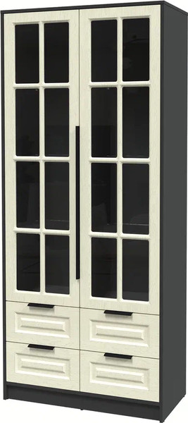 Шкаф с витриной Интерлиния Концепт КТ-ШВ2 Деко - фото