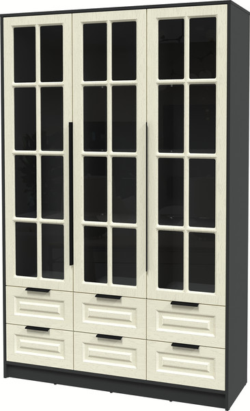 Шкаф с витриной Интерлиния Концепт КТ-ШВ3 Деко - фото