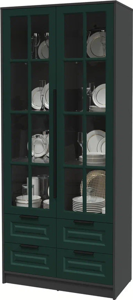 Шкаф с витриной Интерлиния Концепт КТ-ШВ2 Деко