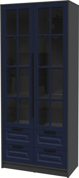 Шкаф с витриной Интерлиния Концепт КТ-ШВ2 Деко - фото