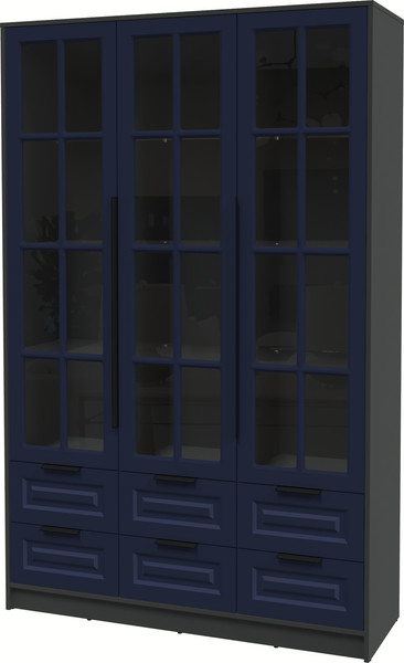 Шкаф с витриной Интерлиния Концепт КТ-ШВ3 Деко - фото