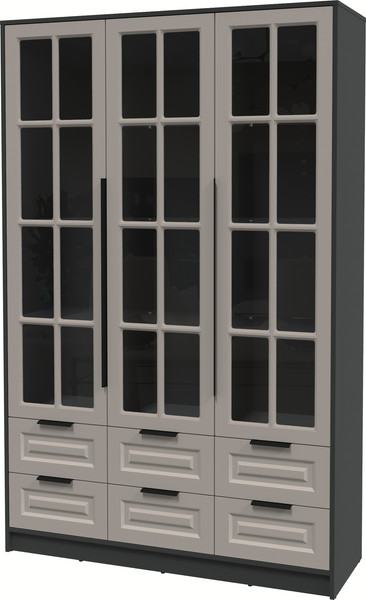 Шкаф с витриной Интерлиния Концепт КТ-ШВ3 Деко - фото