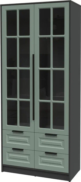 Шкаф с витриной Интерлиния Концепт КТ-ШВ2 Деко - фото