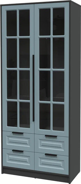 Шкаф с витриной Интерлиния Концепт КТ-ШВ2 Деко - фото