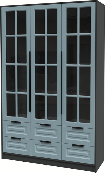 Шкаф с витриной Интерлиния Концепт КТ-ШВ3 Деко - фото