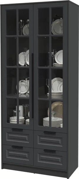 Шкаф с витриной Интерлиния Концепт КТ-ШВ2 Деко