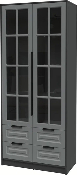 Шкаф с витриной Интерлиния Концепт КТ-ШВ2 Деко - фото