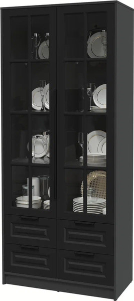 Шкаф с витриной Интерлиния Концепт КТ-ШВ2 Деко