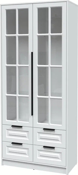 Шкаф с витриной Интерлиния Концепт КТ-ШВ2 Деко - фото