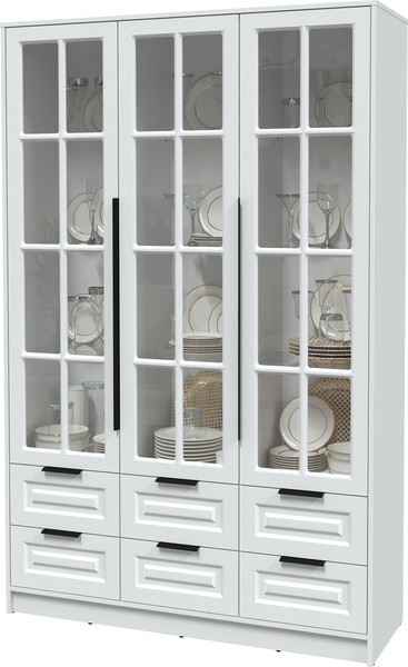 Шкаф с витриной Интерлиния Концепт КТ-ШВ3 Деко