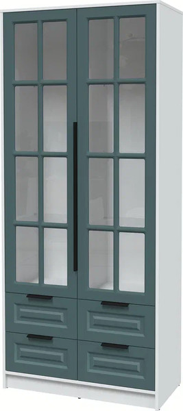 Шкаф с витриной Интерлиния Концепт КТ-ШВ2 Деко - фото