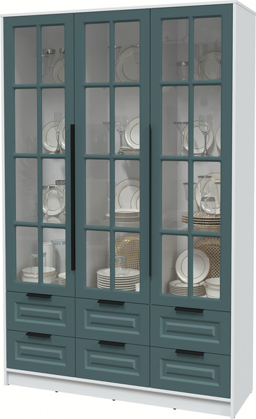 Шкаф с витриной Интерлиния Концепт КТ-ШВ3 Деко