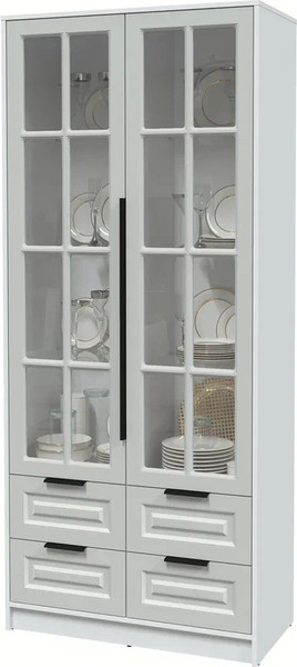 Шкаф с витриной Интерлиния Концепт КТ-ШВ2 Деко