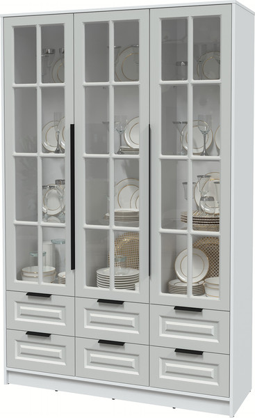 Шкаф с витриной Интерлиния Концепт КТ-ШВ3 Деко