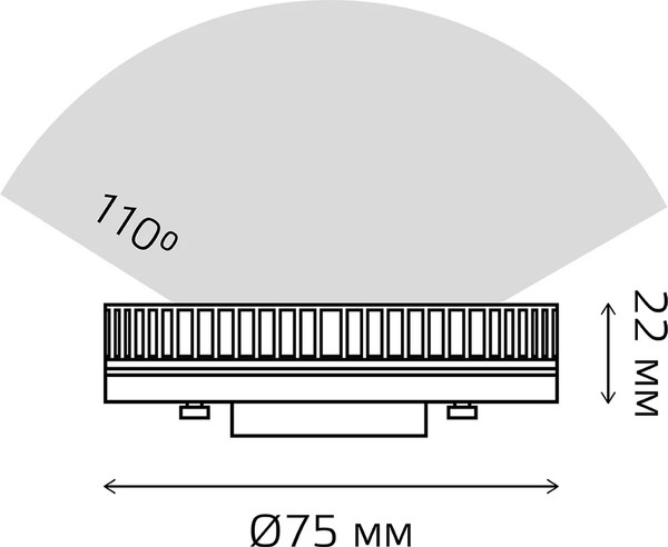 Лампа Gauss Elementary GX53 11W 850lm 6500K / 83831