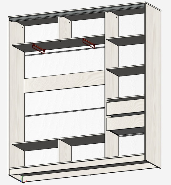 Шкаф-купе Рэйгрупп 233450 BBX Elgon РГ-01.05