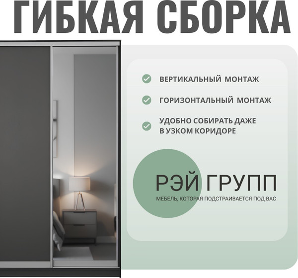 Шкаф-купе Рэйгрупп 233450 EEX Elgon РГ-07.01