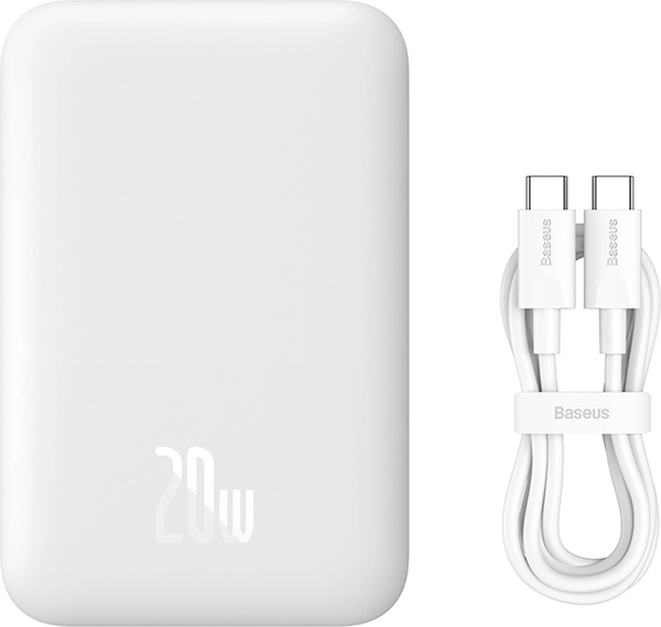 Портативное зарядное устройство Baseus Magnetic Mini Air Wireless Fast Charge 6000мАч / P10059003222-00 - фото