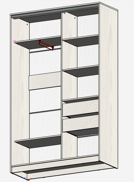 Шкаф-купе Рэйгрупп 138450 EEX Elgon РГ-11.05