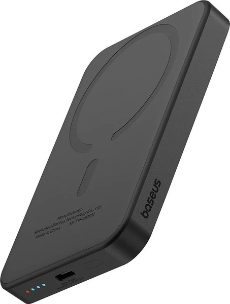 Портативное зарядное устройство Baseus Magnetic Mini Wireless Fast Charge 6000мАч / PPCX100401 - фото
