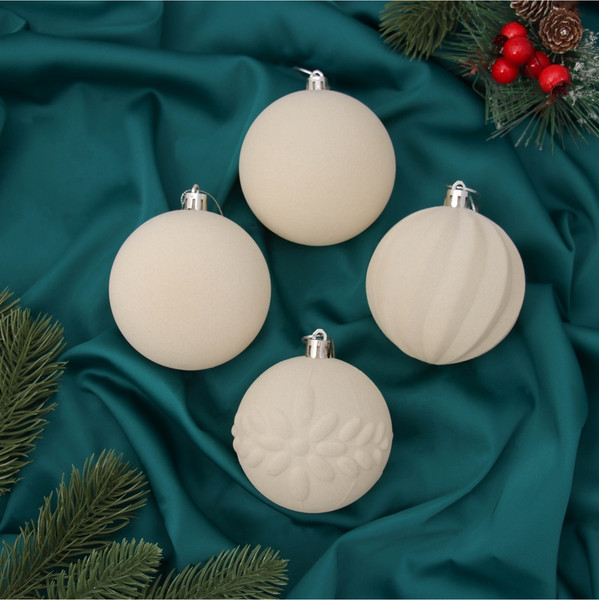 Набор шаров новогодних Зимнее волшебство Бархатный зной / 10514184