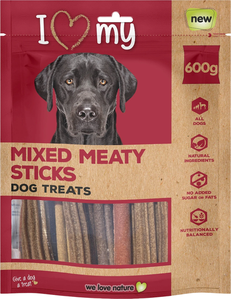 Лакомство для собак I Love My Pet Mixed Жевательные палочки ассорти с мясом птицы / G6379 - фото