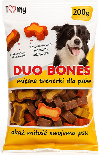 Лакомство для собак I Love My Pet Duo Bones Жевательные косточки С мясом птицы / G6415 - фото