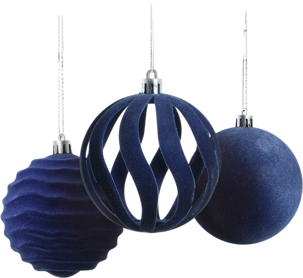 Набор шаров новогодних Зимнее волшебство Бархат. Грация / 10870265 - фото