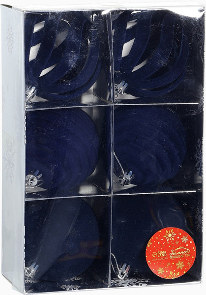 Набор шаров новогодних Зимнее волшебство Бархат. Грация / 10870265