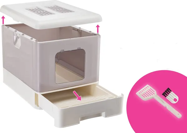 Туалет-домик Ferplast Sahara / 72055119 (лавандовый)