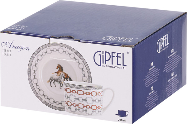 Чашка с блюдцем Gipfel Aragon 43476