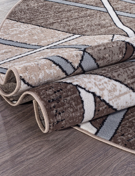 Коврик Merinos Sierra D487-OVAL-BEIGE-BROWN-2