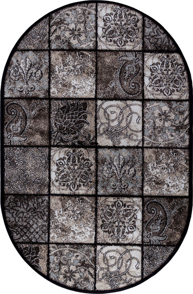 Ковер Merinos Valencia Deluxe d328-OVAL-BROWN - фото