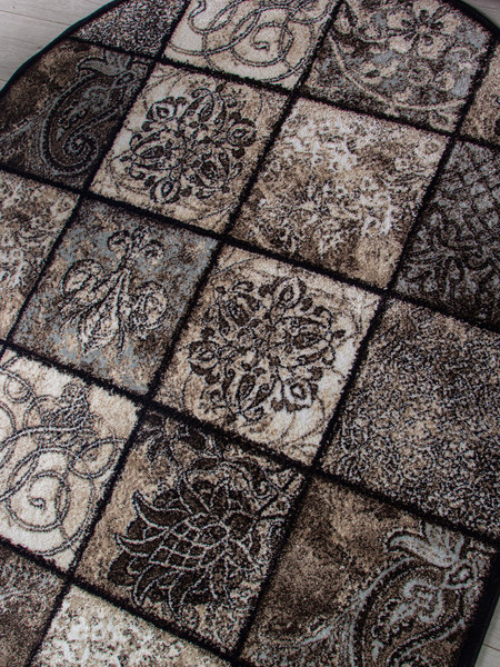 Ковер Merinos Valencia Deluxe d328-OVAL-BROWN