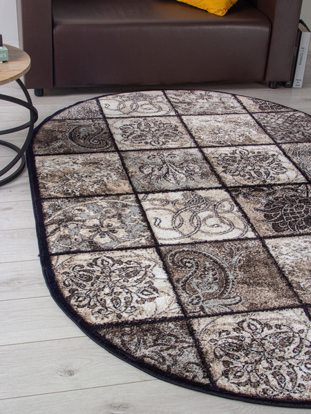Ковер Merinos Valencia Deluxe d328-OVAL-BROWN