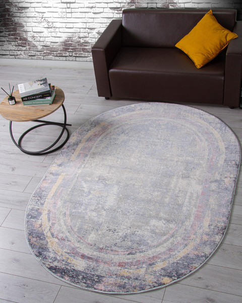 Ковер Merinos Zumma F258-OVAL-PINK