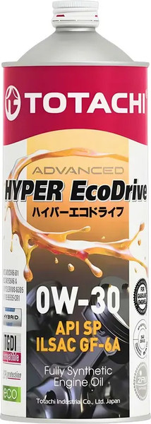 Моторное масло Totachi Hyper Ecodrive 0W30 / E0201 - фото