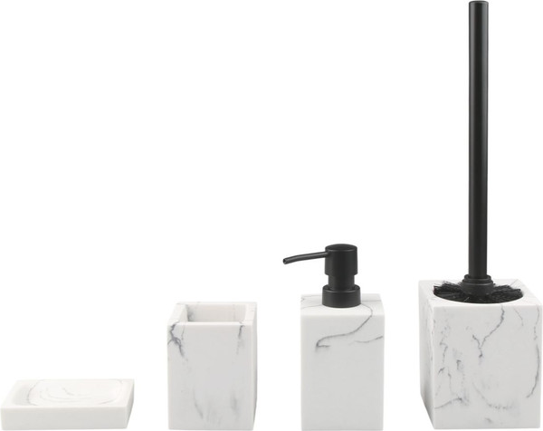 Набор аксессуаров для ванной Perfecto Linea Marble / 35-000105 - фото