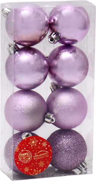 Набор шаров новогодних Зимнее волшебство Классика / 6531970 - фото