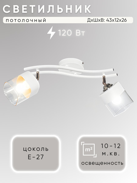 Спот Aitin-Pro НПБ 02-2x60-102 / 2807/2 - фото