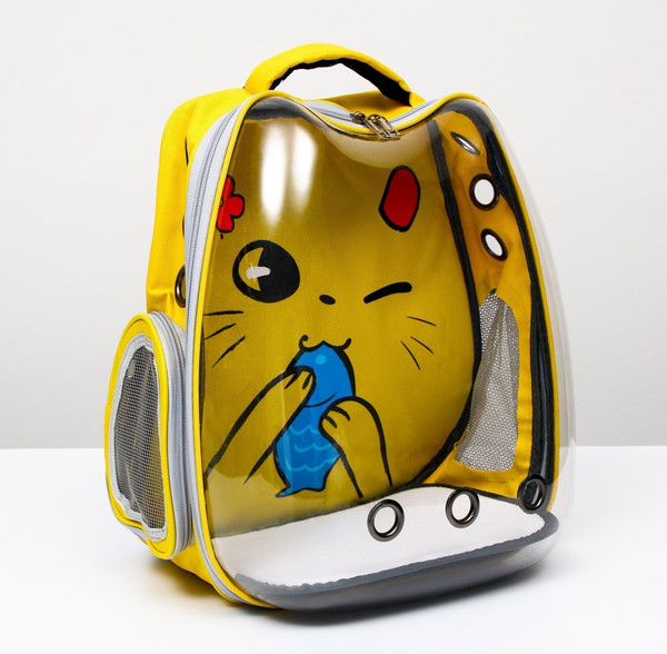 Рюкзак-переноска Sima-Land Котик / 6971554