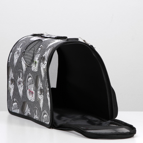 Сумка для животных Sima-Land Зимние коты / 4777615