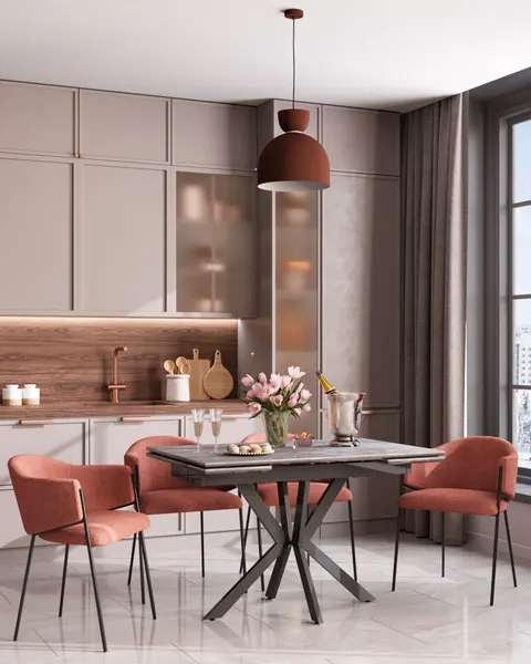 Обеденный стол Stool Group Marmer 120-180x80x76