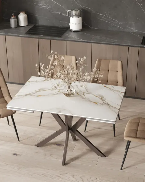 Обеденный стол Stool Group Marmer 120-180x80x76